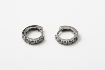 classic black earrings