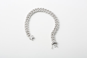bracelet groumette white gold