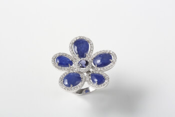 SODALITE FLOWER RING
