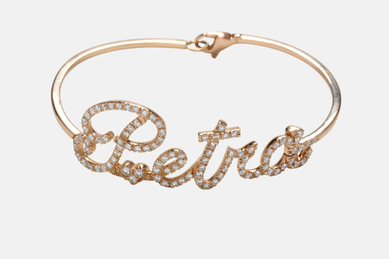 custom name bracelet rose gold custom name bracelet rose gold